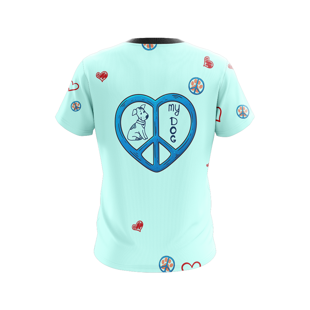 Peace Love Dogs Unisex 3D T-shirt