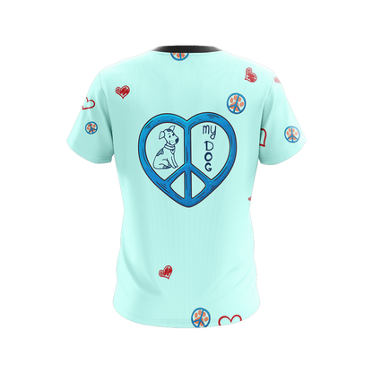 Peace Love Dogs Unisex 3D T-shirt