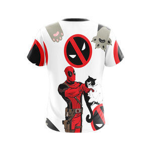 Deadpool x Cat x Fortnite Unisex 3D T-shirt