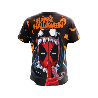 Deadpool x Spider Man - Halloween Unisex 3D T-shirt