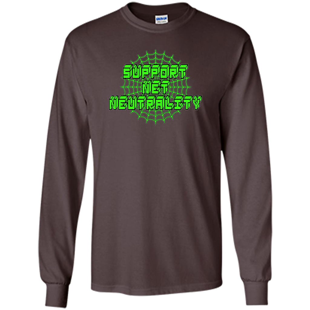 Support Net Neutrality T-shirt Dark Chocolate