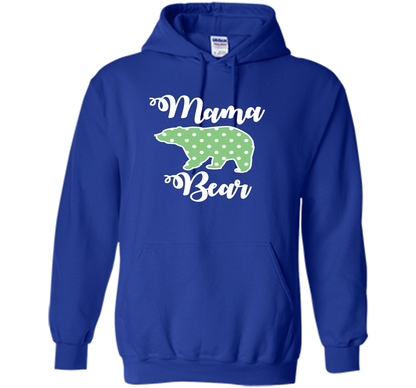 Women's Mama Bear T-Shirt | Mama Bear Polka Dot Shirt shirt Royal