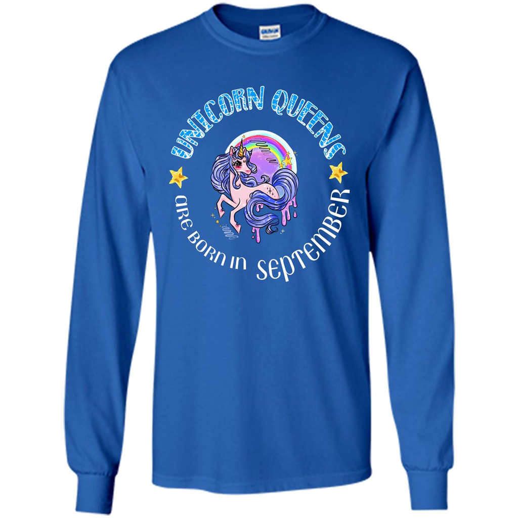 September Unicorn T-shirt Unicorn Queens Are Born September Royal