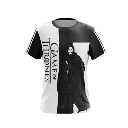 Game Of Thrones - Jon Snow Character Unisex 3D T-shirt