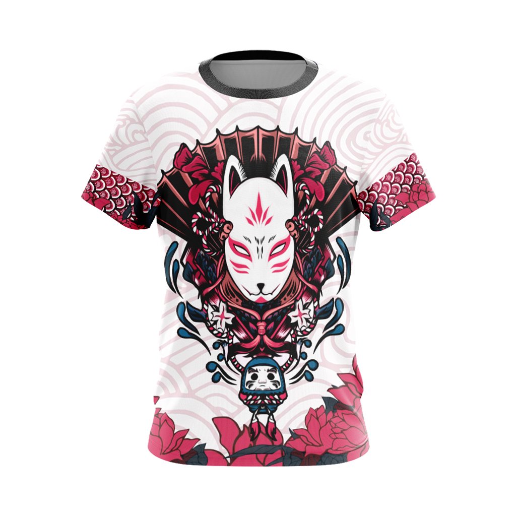 Naruto Kitsune Mask Unisex 3D T-shirt