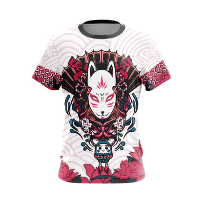 Naruto Kitsune Mask Unisex 3D T-shirt