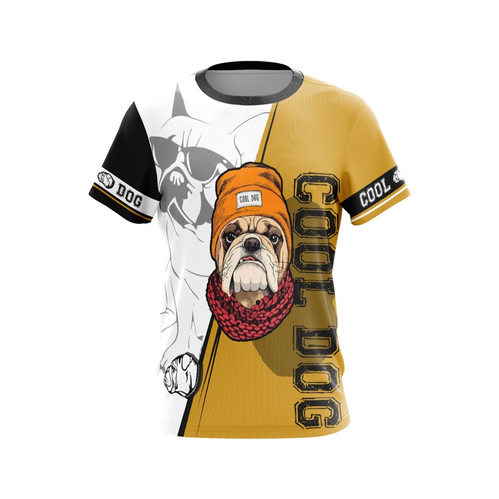Hipster Pug Dogs Unisex 3D T-shirt