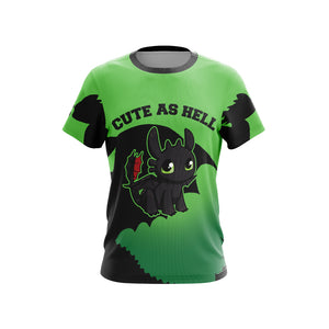 How To Train Your Dragon - Toothless Unisex 3D T-shirt