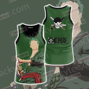 One Piece Roronoa Zoro Minimalist 3D Tank Top