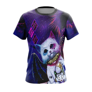 Harley Quinn Cute Cat Unisex 3D T-shirt