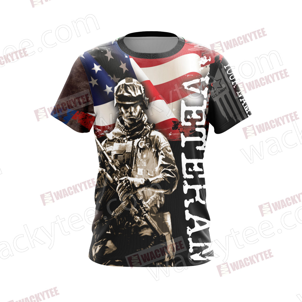 Veteran (Customized Name) Unisex 3D T-shirt