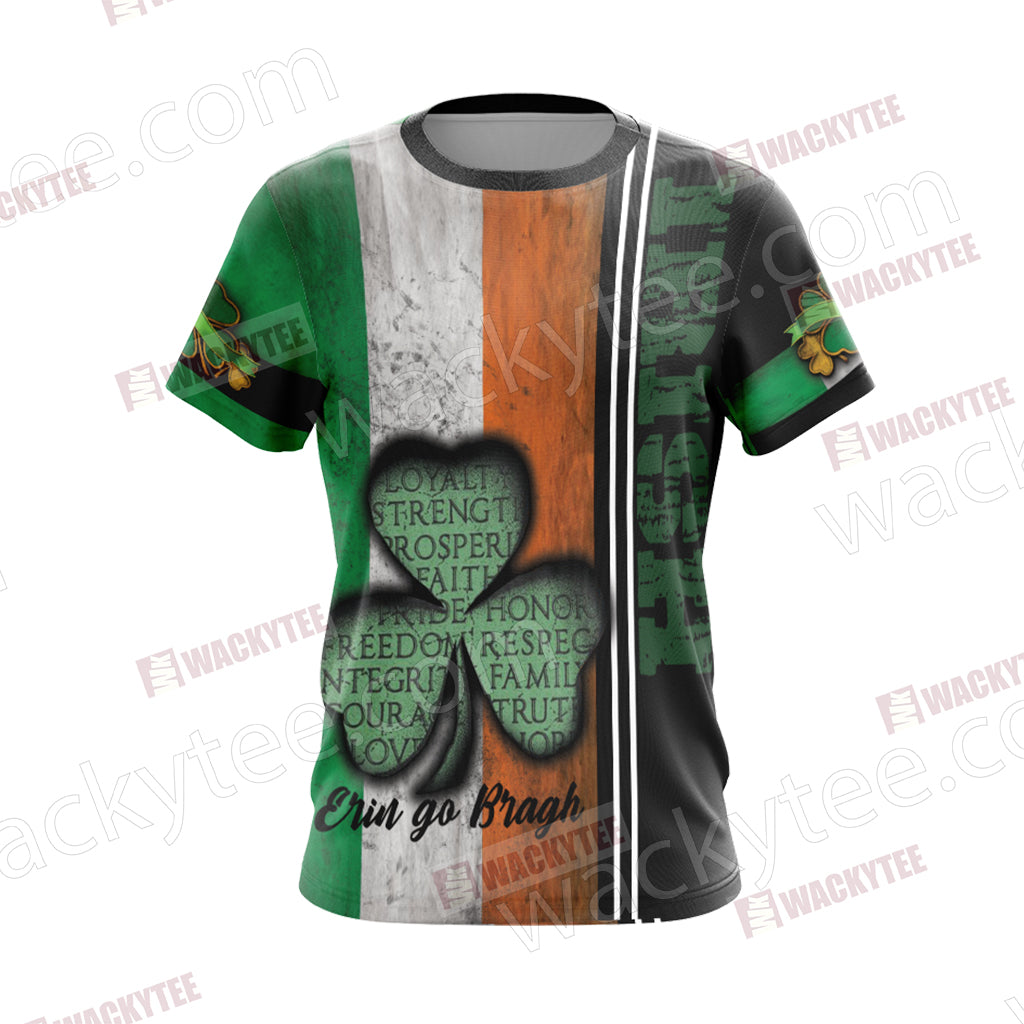 Irish Erin Go Bragh Saint Patricks Day Unisex 3D T-shirt