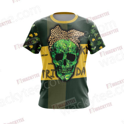 Skull Patricks Day Unisex 3D T-shirt