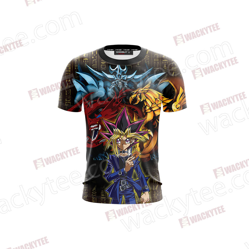 Yu Gi Oh! Obelisk Slifer and Ra 3D T-shirt
