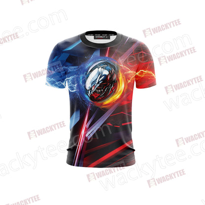 Yu Gi Oh! Blue-Eyes And Red-Eyes Dragon Unisex 3D T-shirt