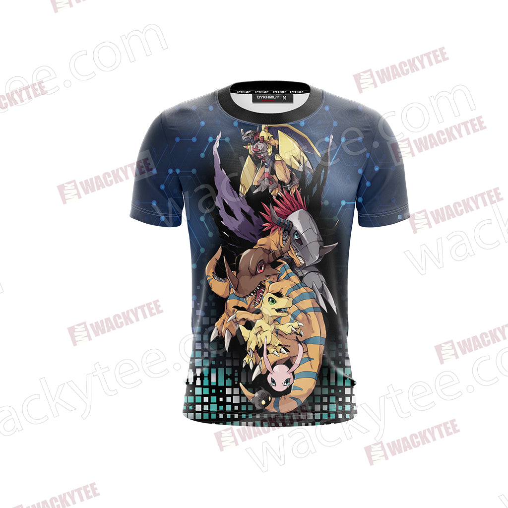 Digimon Evolution of Agumon Unisex 3D T-shirt