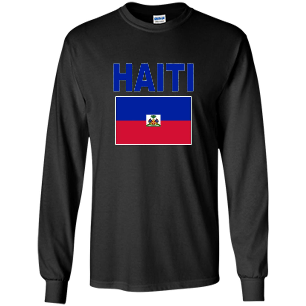Haiti Flag T-Shirt Black