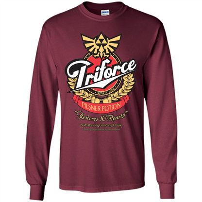 Special Potion Triforce Pilsner Potion T-shirt Maroon