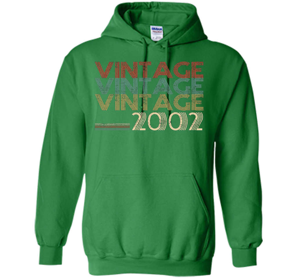 Retro Classic Vintage 2002 - 15th Gift 15 Yrs Years Old cool shirt Irish Green