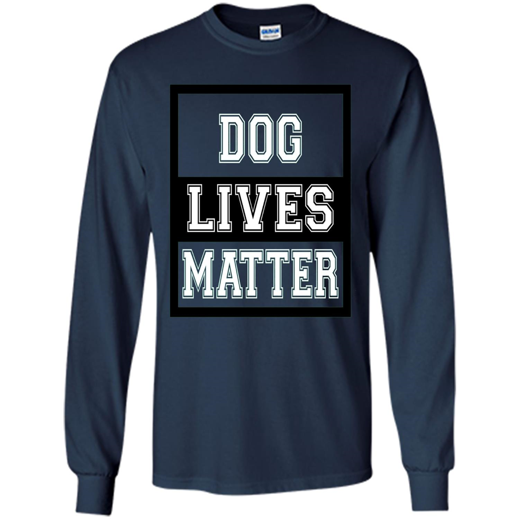 Dog Lives Matter Animal Rights Protest T-shirt Navy