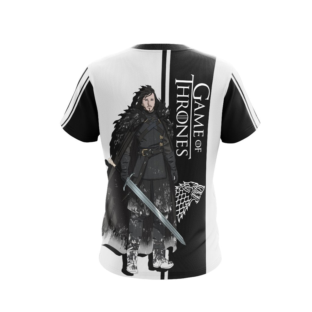 Game Of Thrones - Jon Snow Character Unisex 3D T-shirt