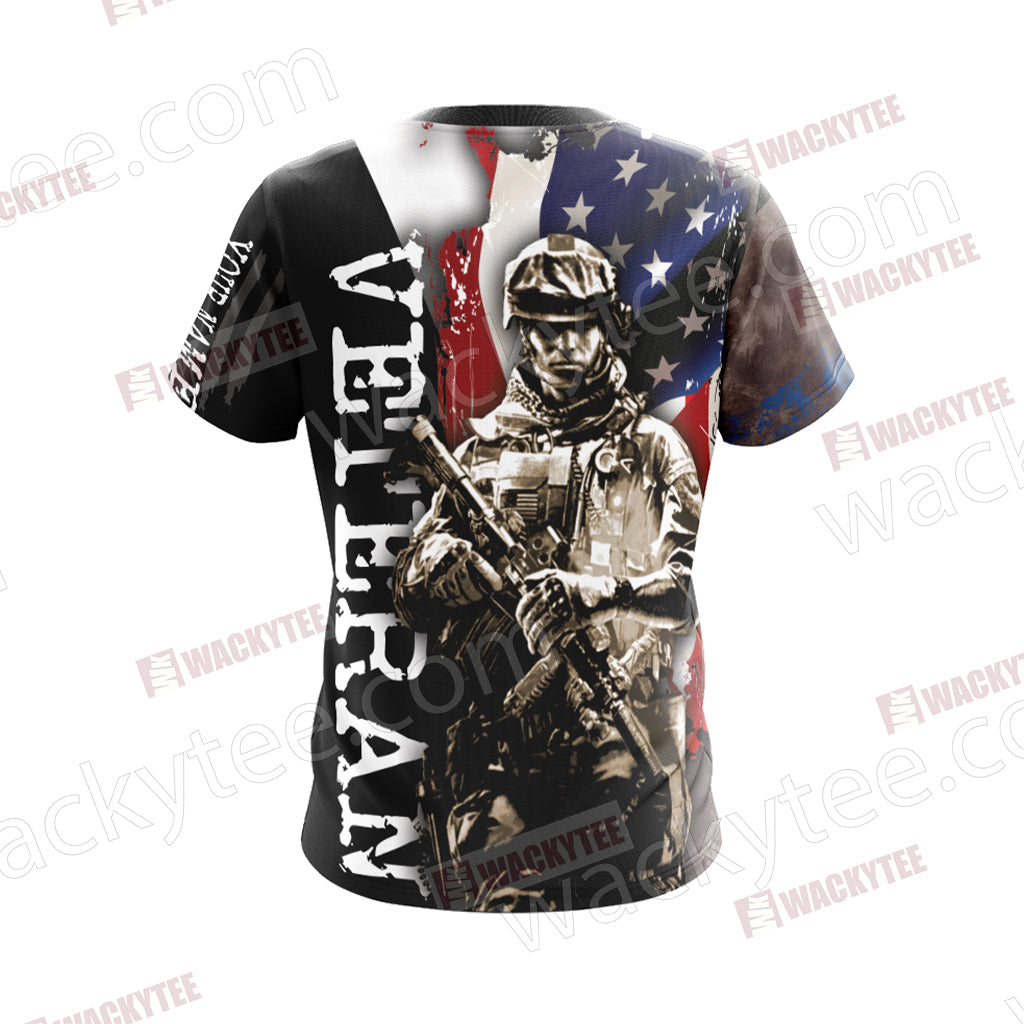 Veteran (Customized Name) Unisex 3D T-shirt