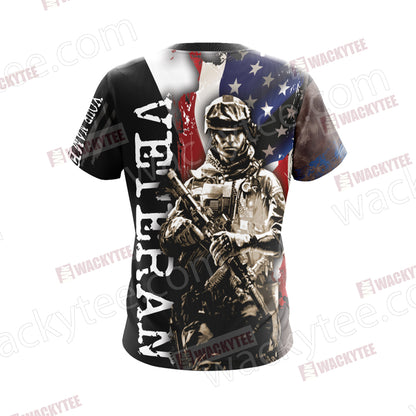 Veteran (Customized Name) Unisex 3D T-shirt