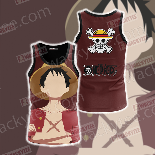 One Piece Monkey D. Luffy Minimalist 3D Tank Top