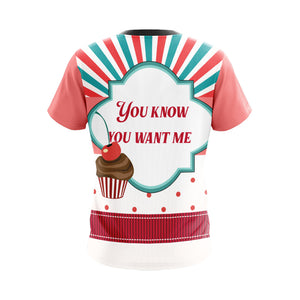 You Know You Want Me Ice Cream Cat Unisex 3D T-shirt