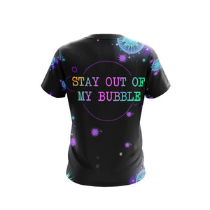 Stay Out Of My Bubble Sloth And Yoga Unisex 3D T-shirt