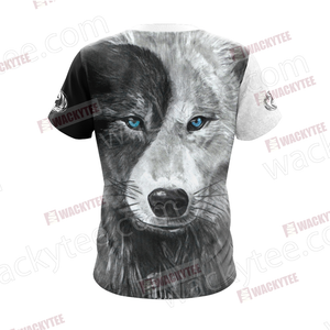Yin Yang Wolf Unisex 3D T-shirt