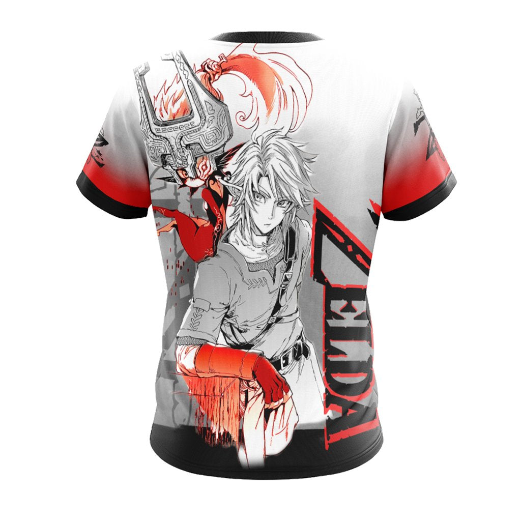 The legend of Zelda Link and Midna Unisex 3D T-shirt
