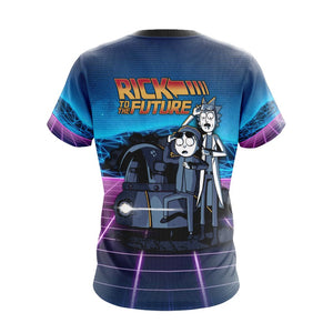 Back To The Future x Rick and Morty Unisex 3D T-shirt