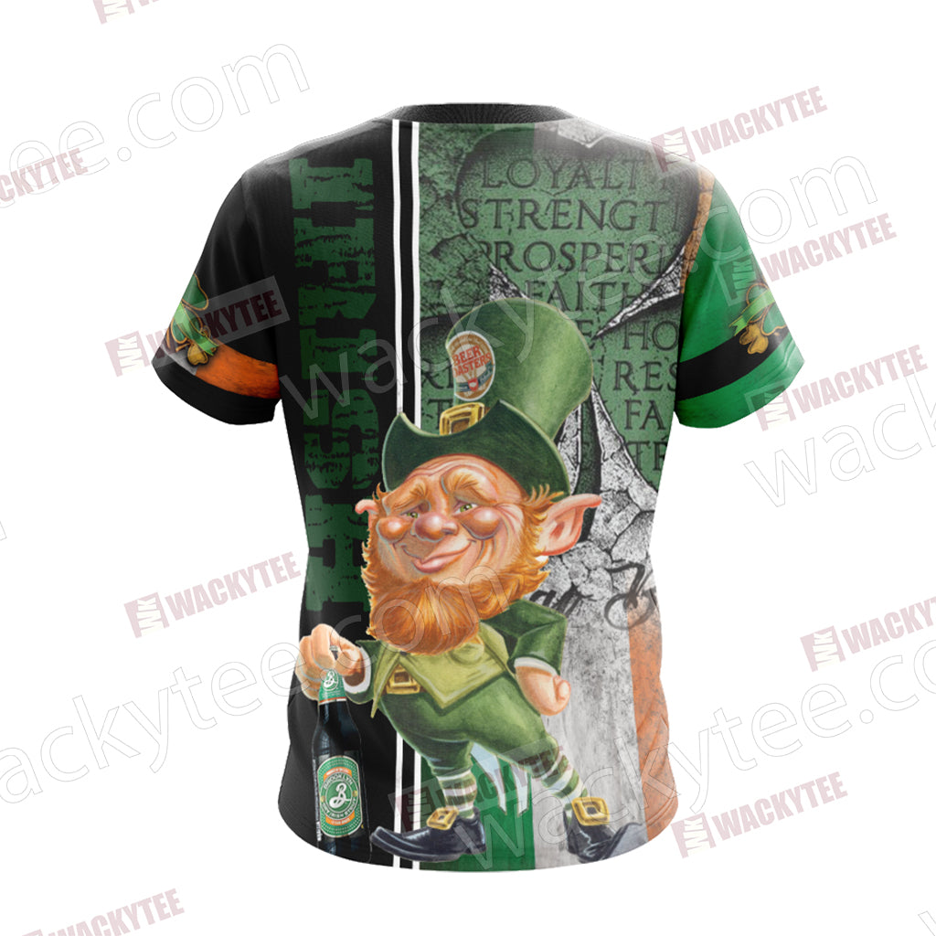 Irish Erin Go Bragh Saint Patricks Day Unisex 3D T-shirt