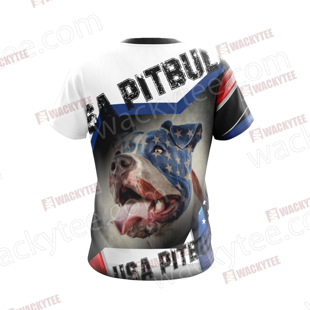 USA Pitbull Unisex 3D T-shirt