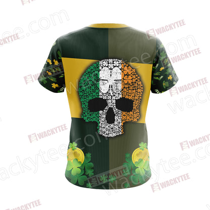 Skull Patricks Day Unisex 3D T-shirt