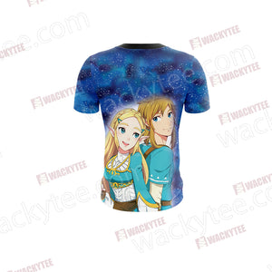 The Legend of Zelda And Princess Zelda Unisex 3D T-shirt