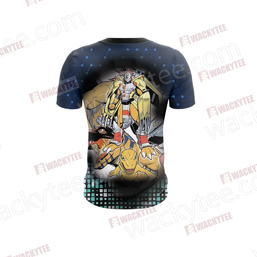 Digimon Evolution of Agumon Unisex 3D T-shirt