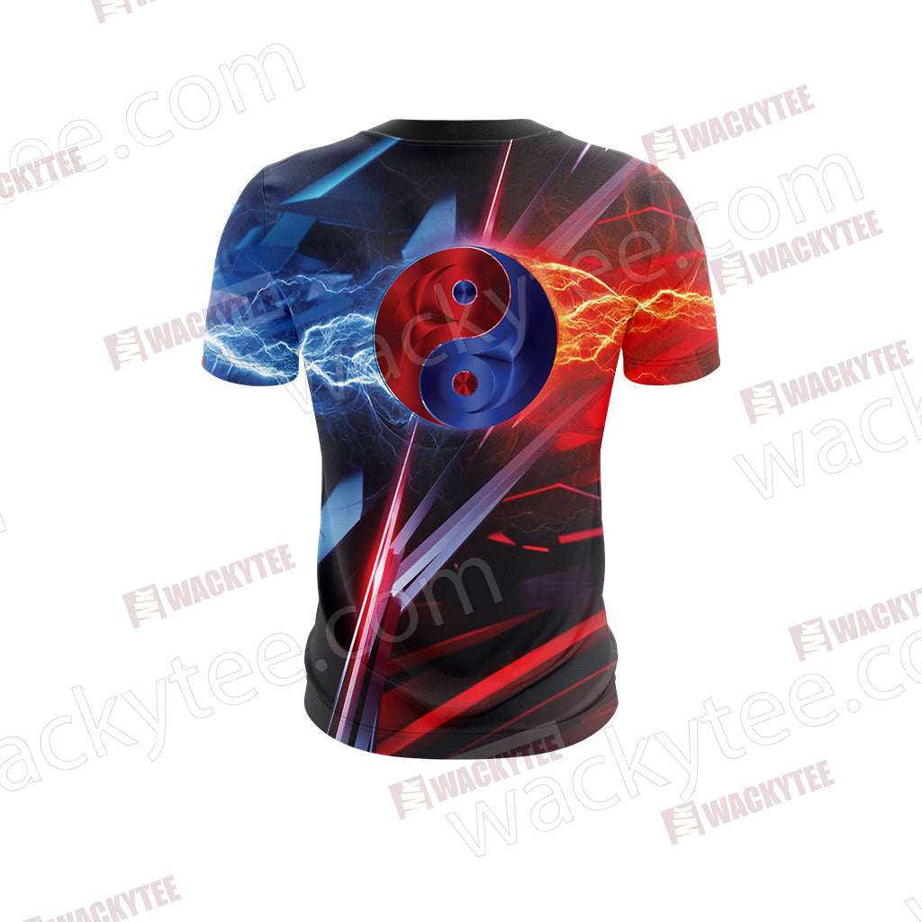 Yu Gi Oh! Blue-Eyes And Red-Eyes Dragon Unisex 3D T-shirt