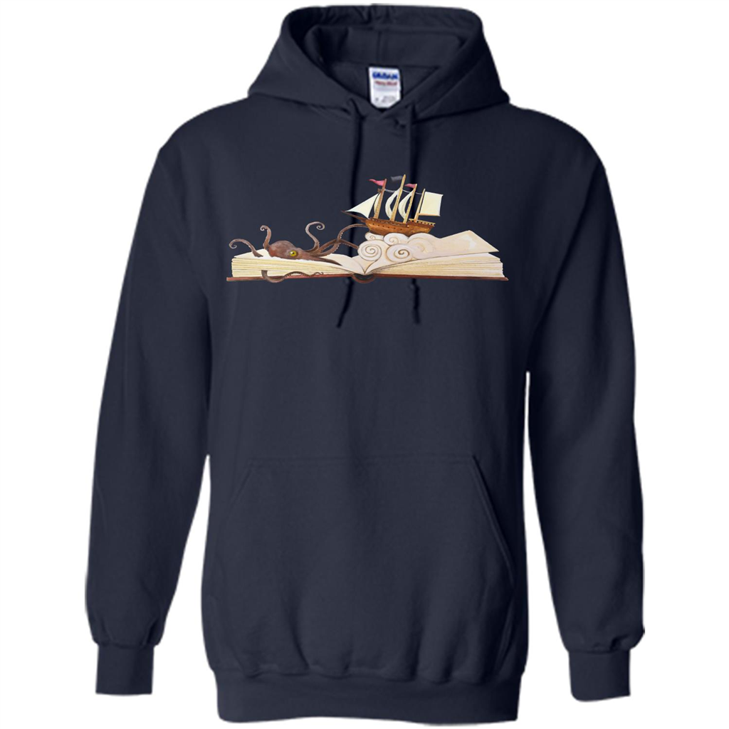 Book Reader T-shirt Love To Read Book Navy