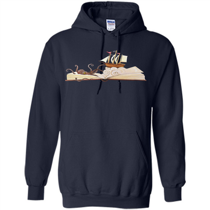 Book Reader T-shirt Love To Read Book Navy