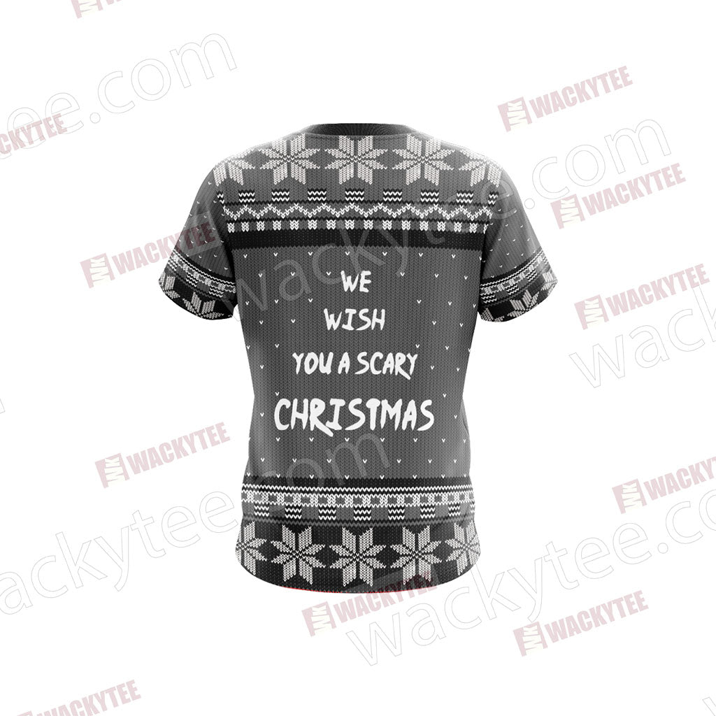 Nightmare Before Christmas - We wish you a scary christmas Unisex 3D T-shirt