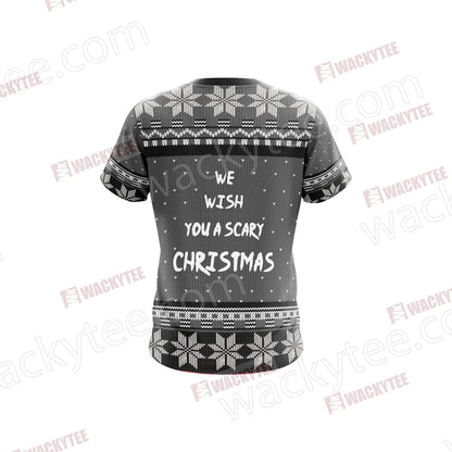 Nightmare Before Christmas - We wish you a scary christmas Unisex 3D T-shirt