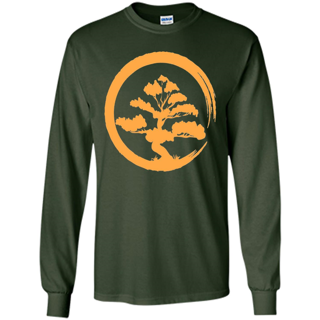 Bonsai Tree Japanese Zen Artist T-shirt Forest Green