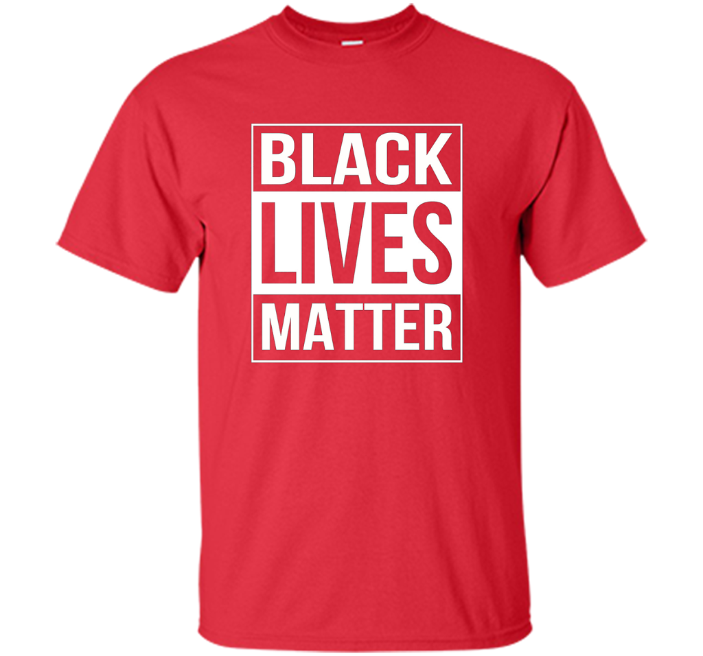 Black Lives Matter Political Protest T-Shirt shirt Red