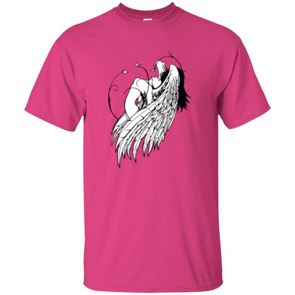 Angel T-shirt Angel Wings Heliconia