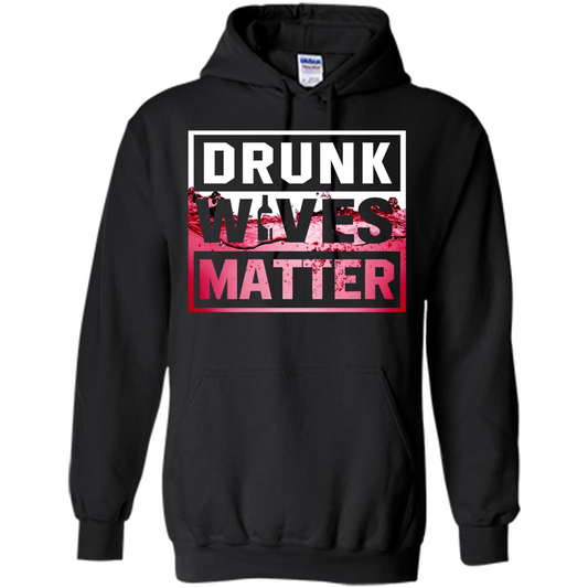 Drunk Wives Matter T-shirt Wine T-shirt Black