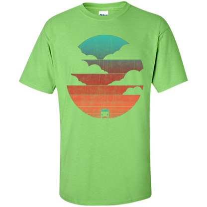 Driving Into The Sunset T-shirt Lime