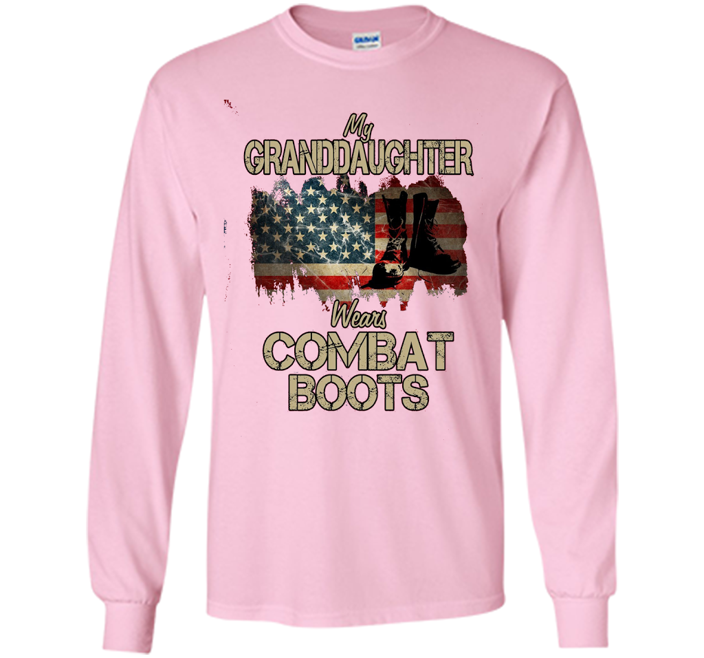Combat Boots Soldier Granddaughter premium tee t-shirt Light Pink