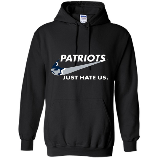 American Football T-shirt Patriots Just Hate Us T-shirt Black